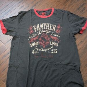 Lucky Brand Black and Red Graphic Tee